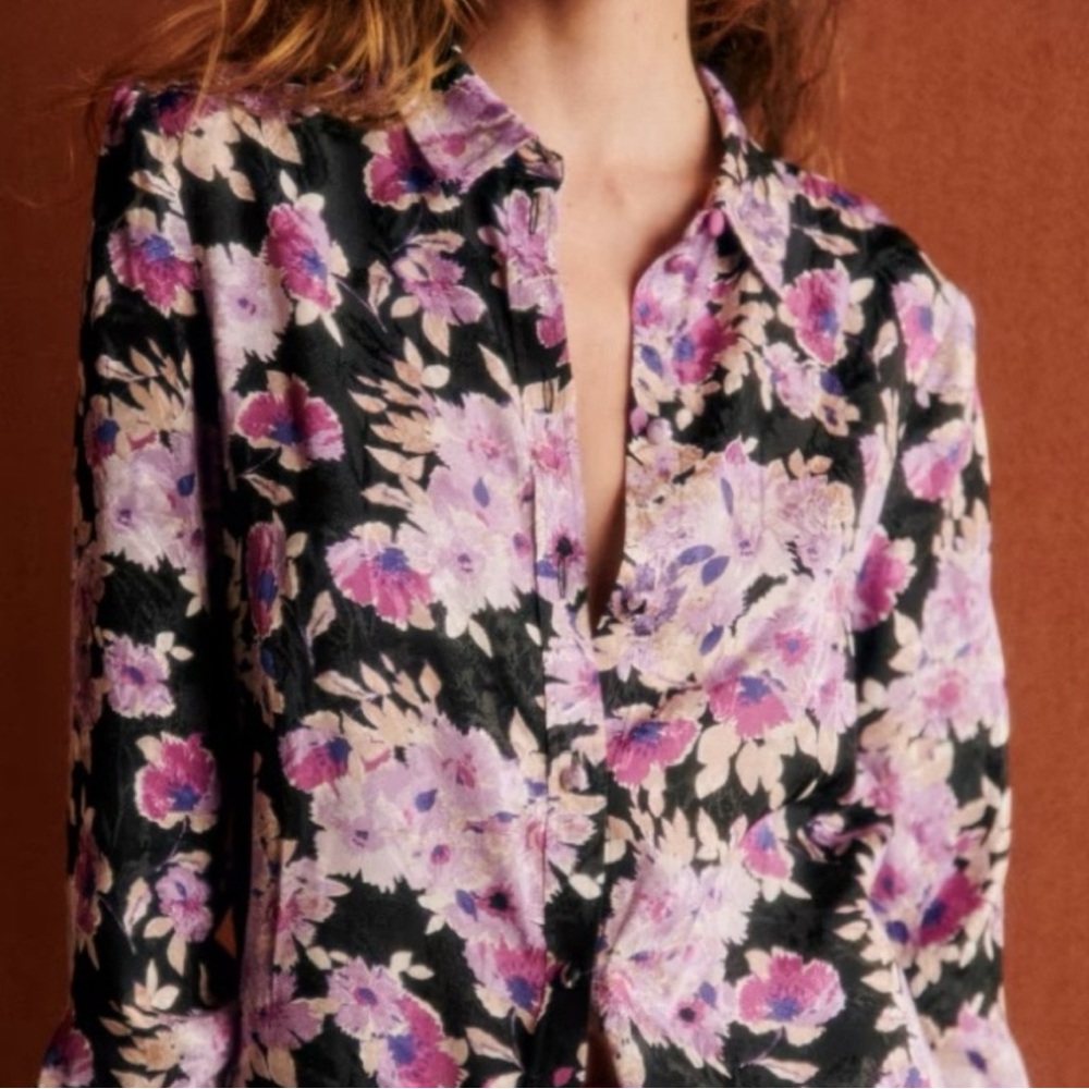 Sezane Ann Shirt Mini Flowers - Picture 2 of 6